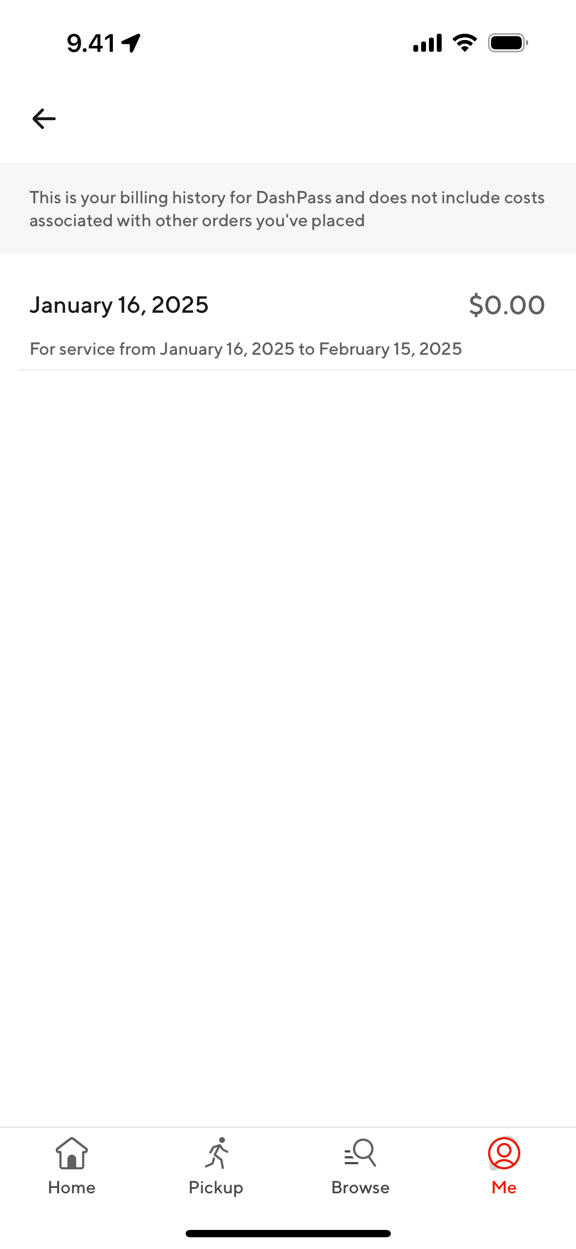 DoorDash iOS screen 4