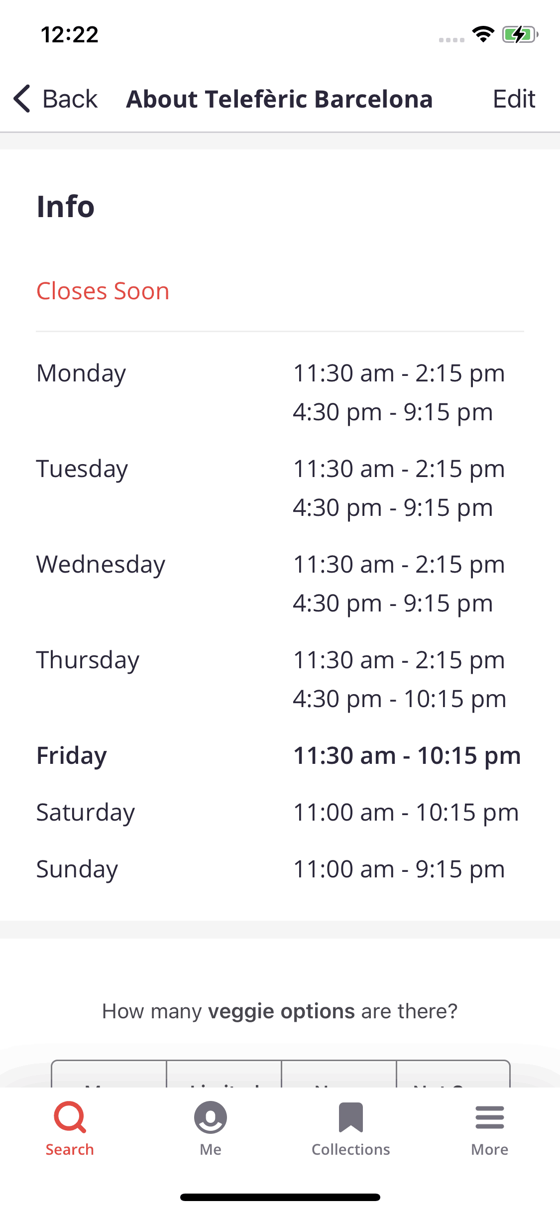 Yelp iOS screen 1