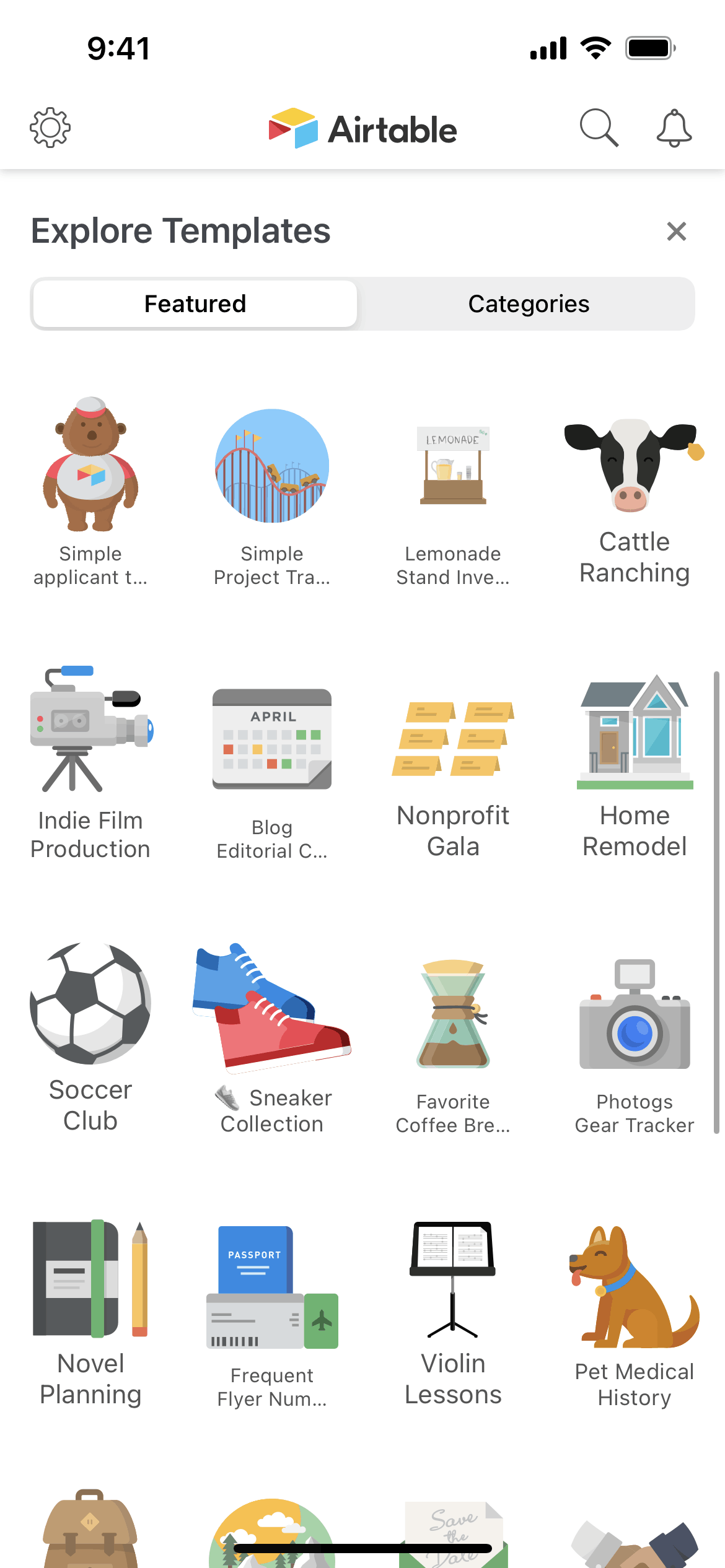 Airtable iOS screen 4