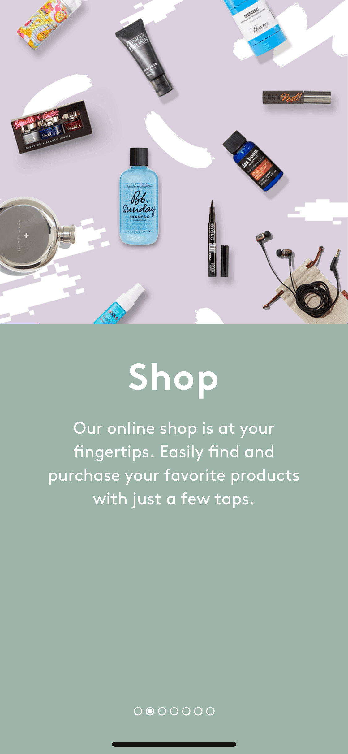 Birchbox iOS screen 1