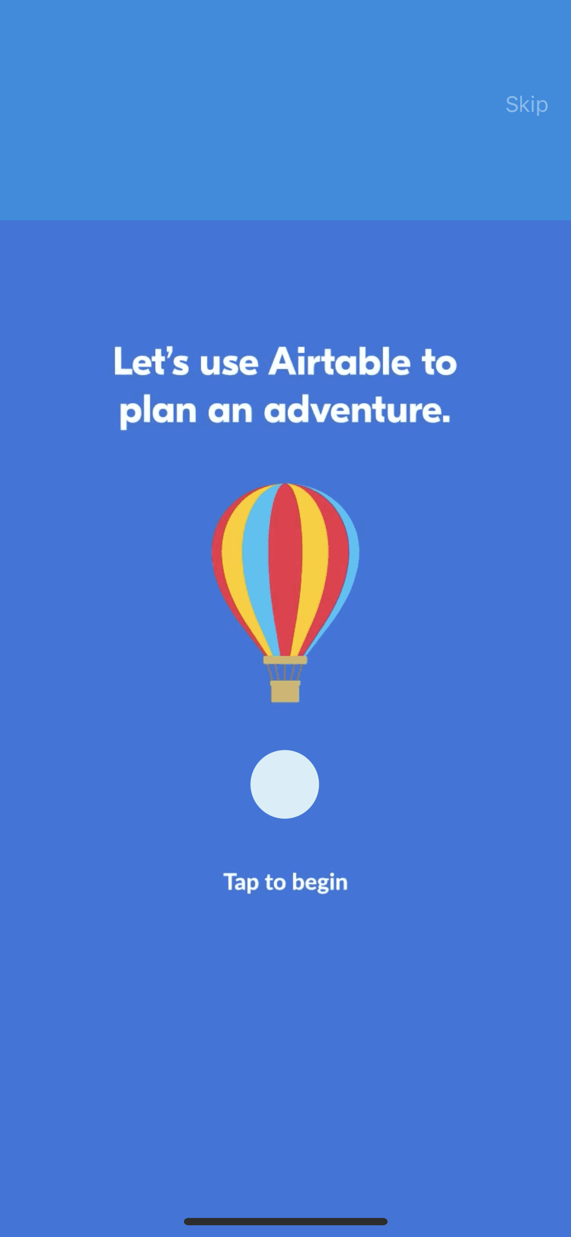 Airtable iOS screen 1