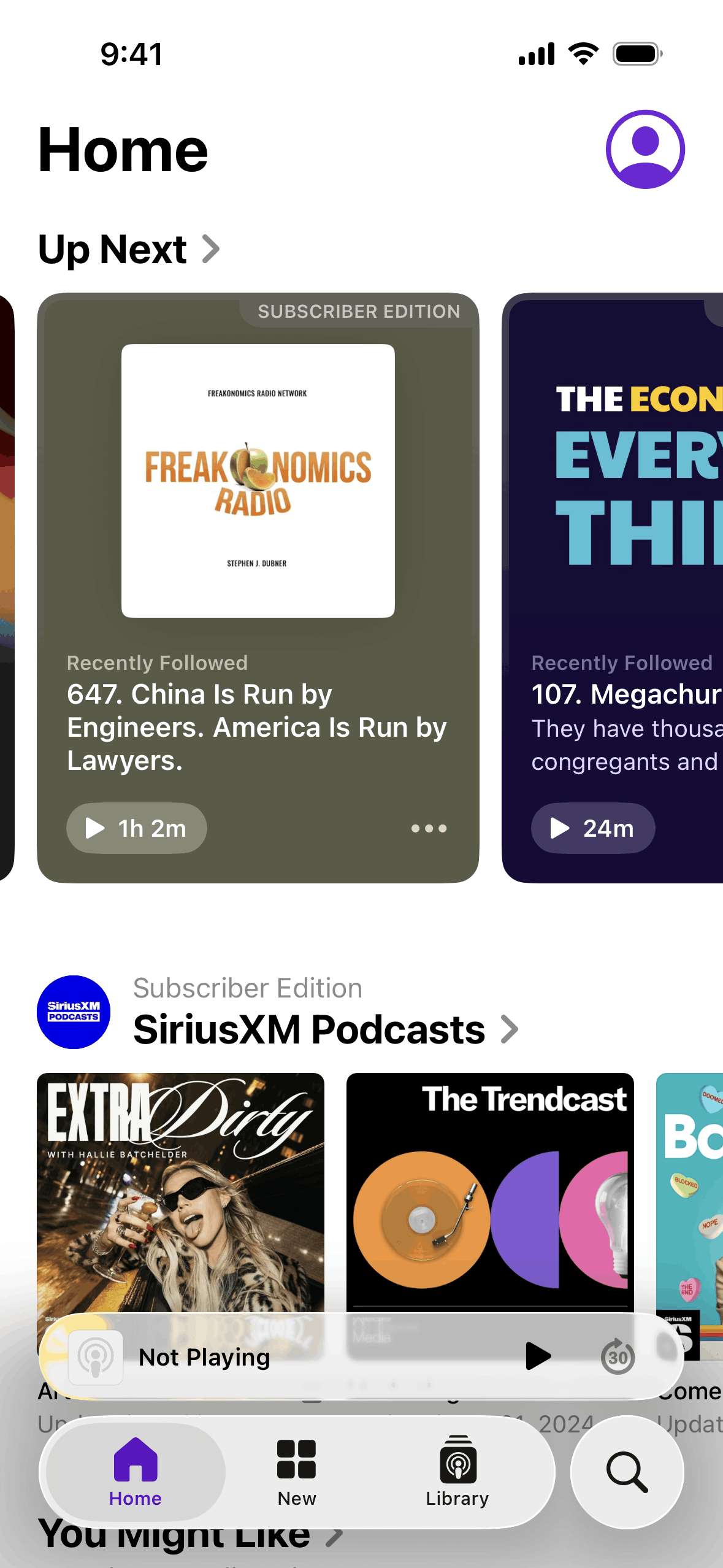Apple Podcasts iOS screen 3