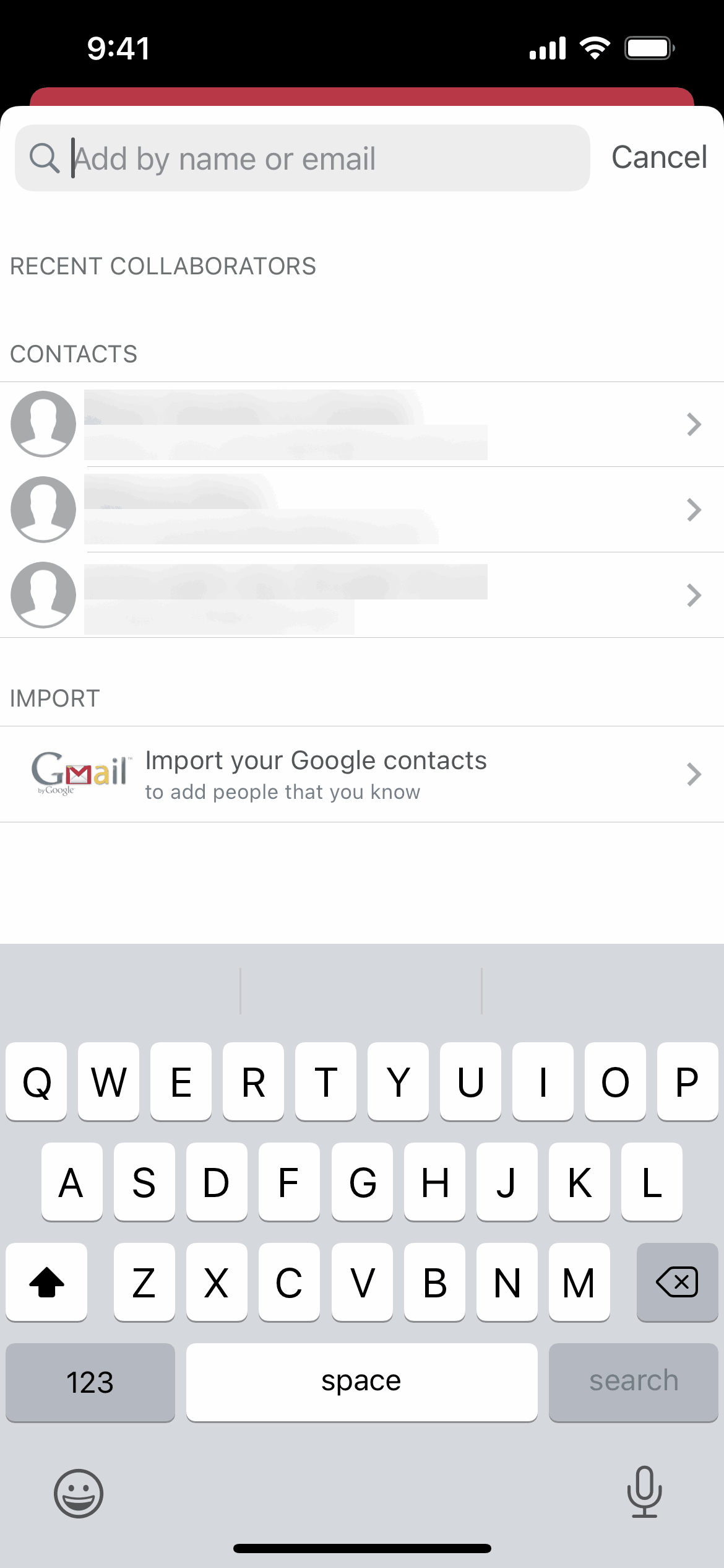 Airtable iOS screen 4