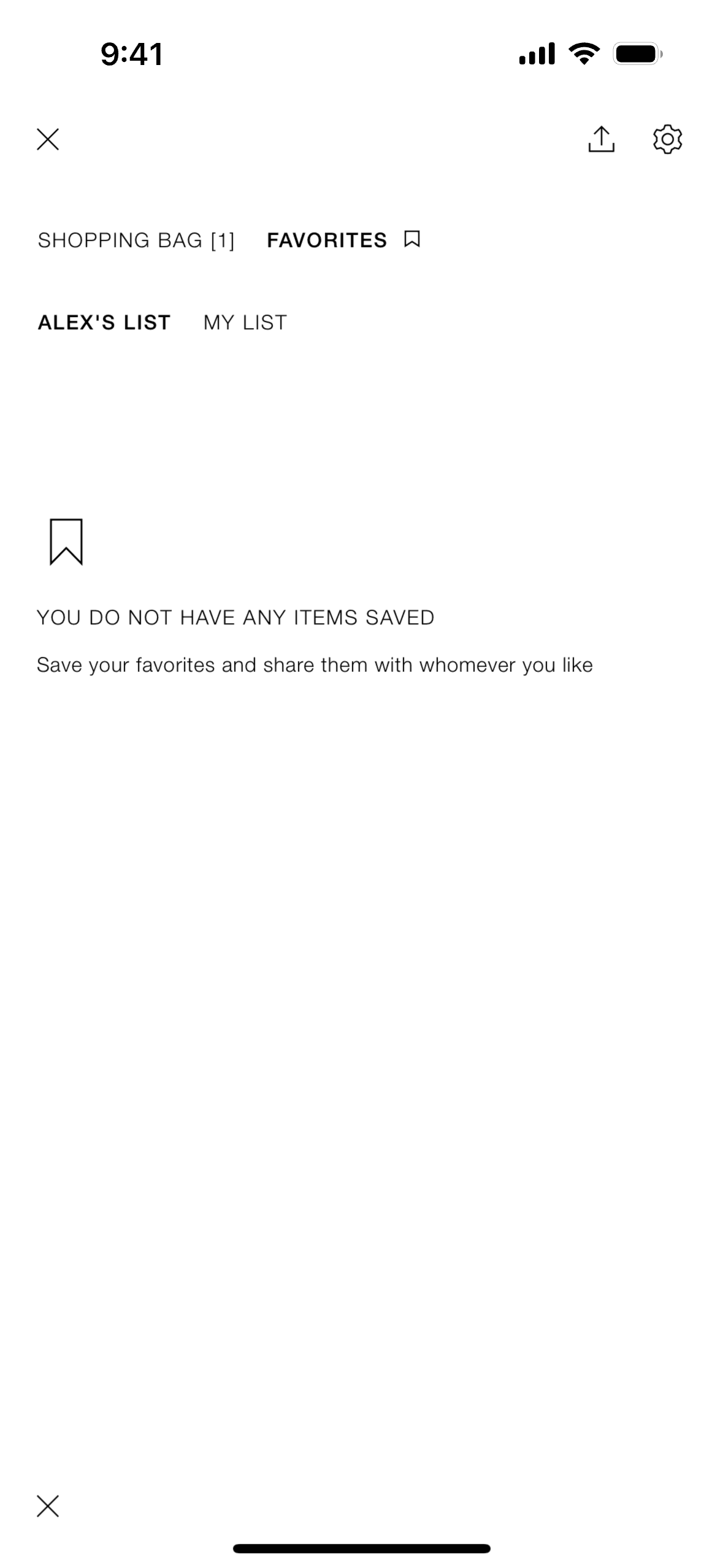 ZARA iOS screen 2
