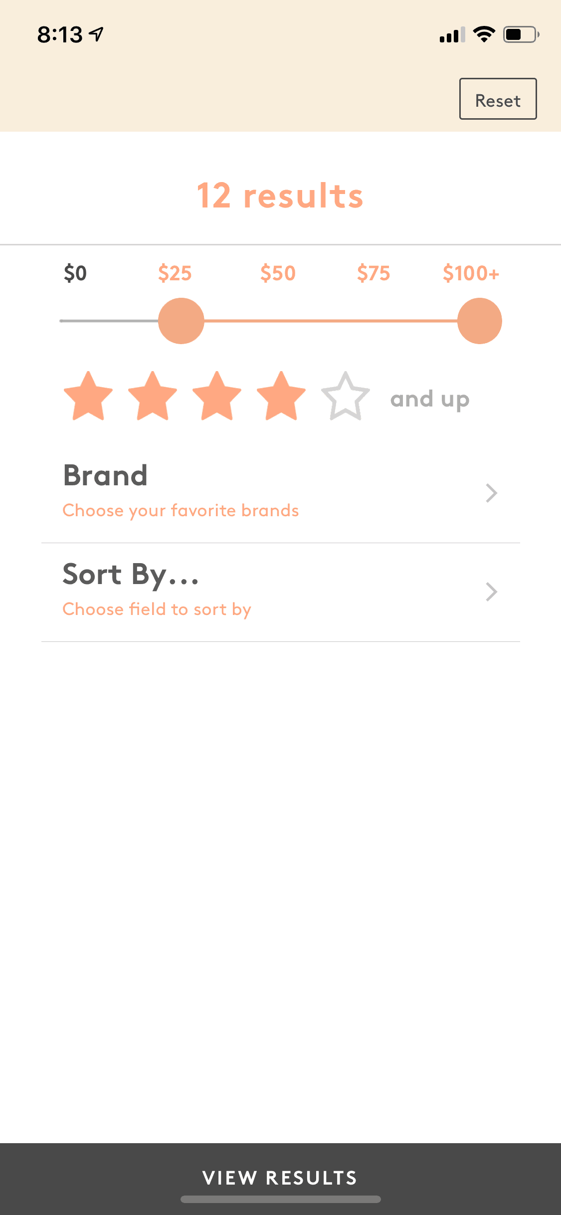 Birchbox iOS screen 2