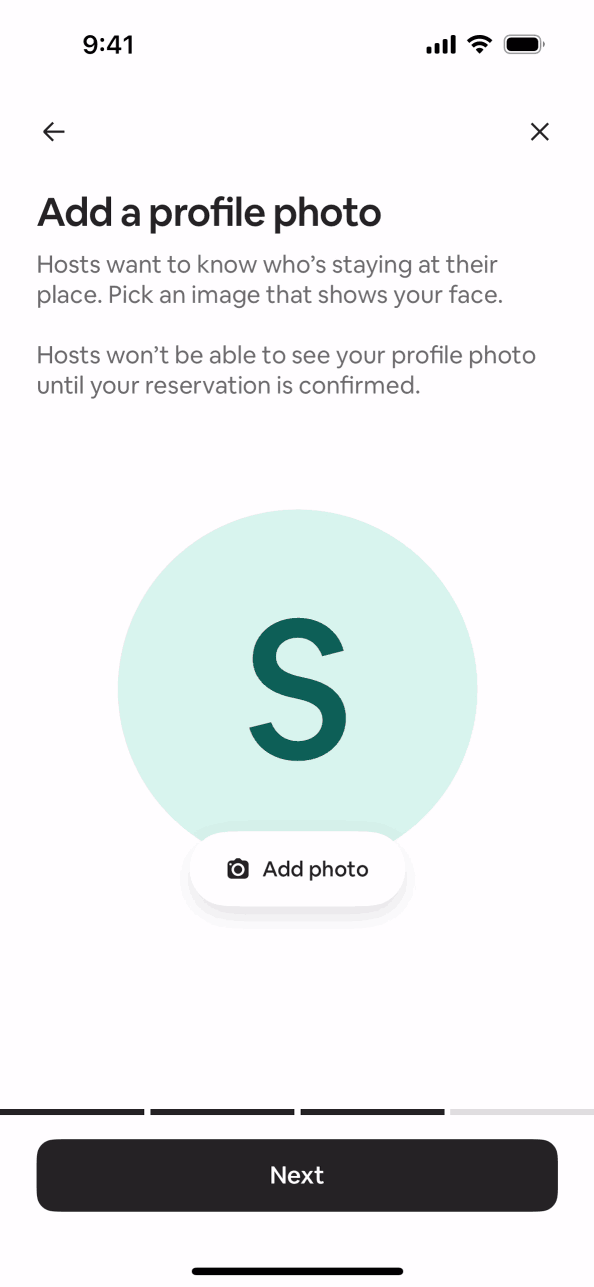 Airbnb iOS screen 3
