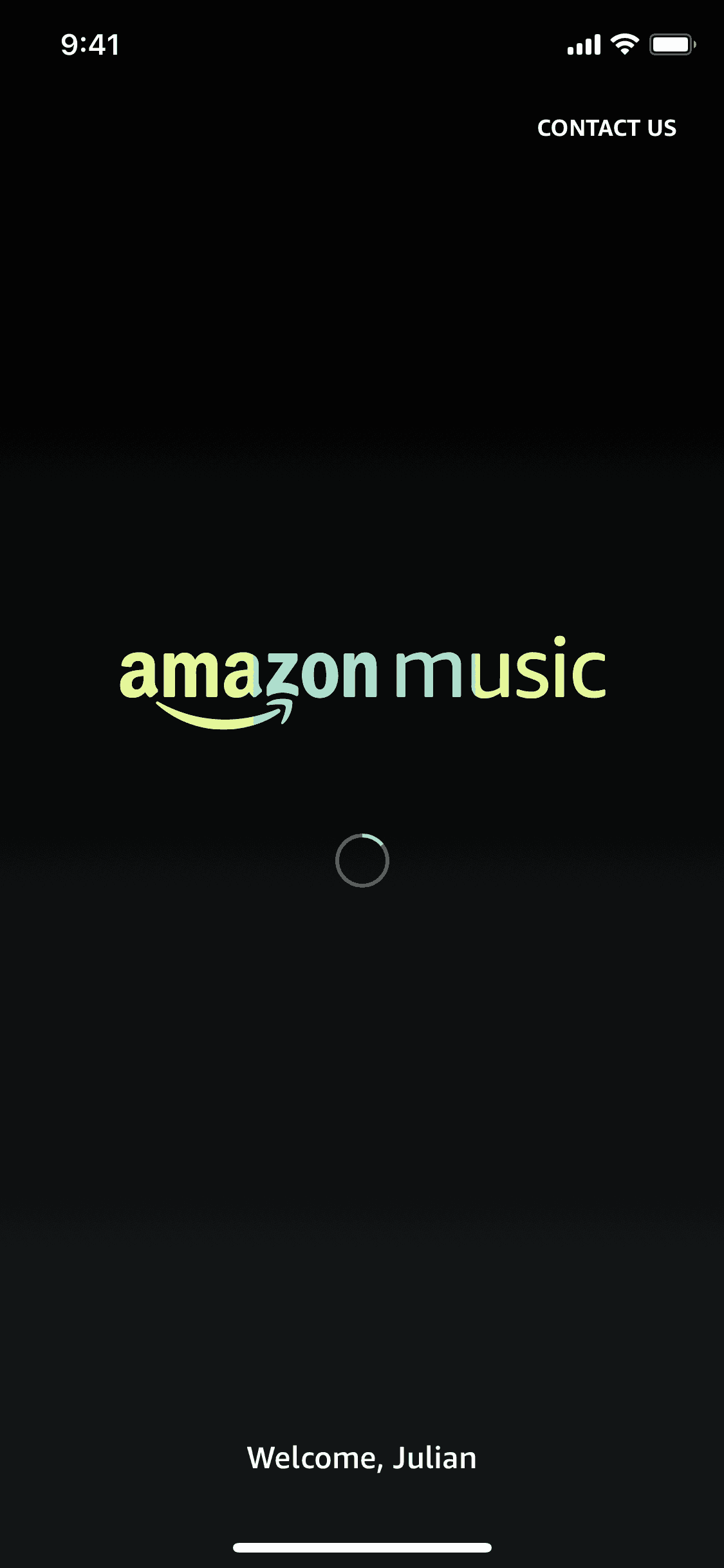 Amazon Music iOS screen 3